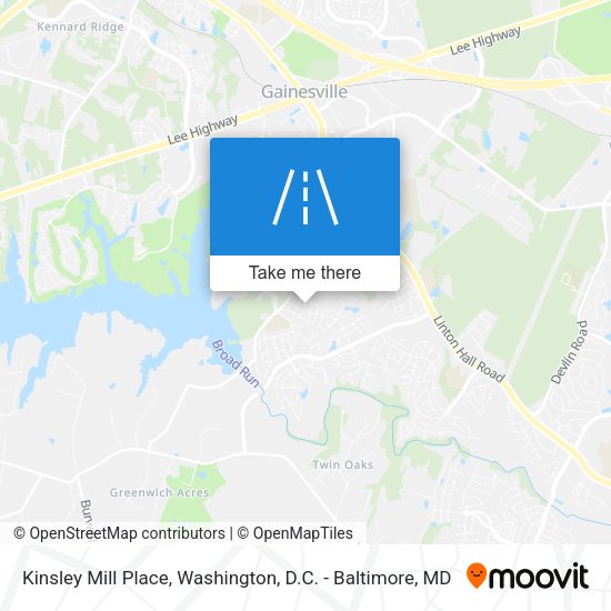 Mapa de Kinsley Mill Place