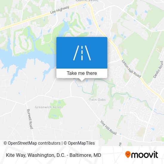 Kite Way map
