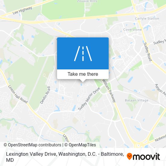 Lexington Valley Drive map