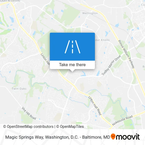 Magic Springs Way map