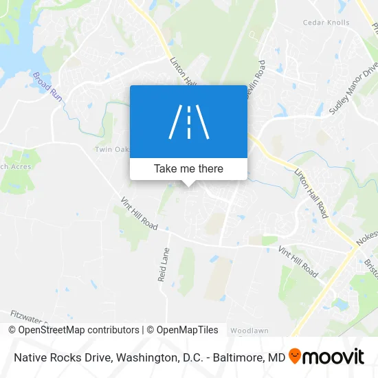 Native Rocks Drive map