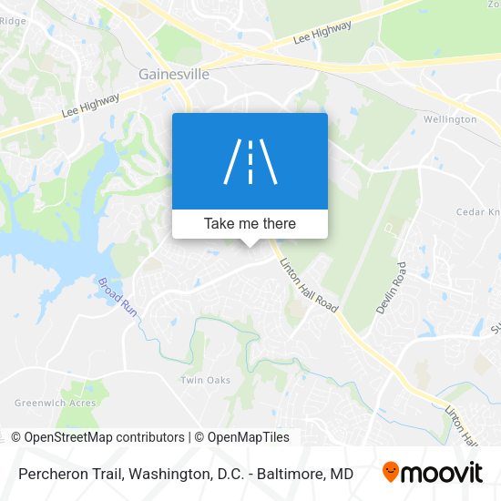 Percheron Trail map