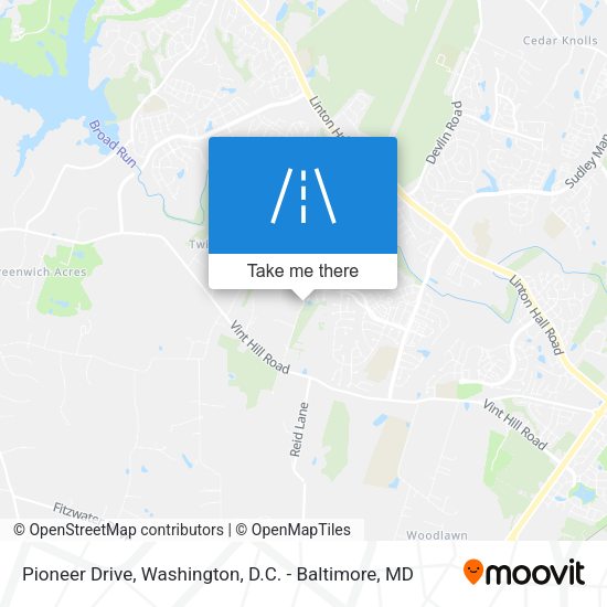 Pioneer Drive map