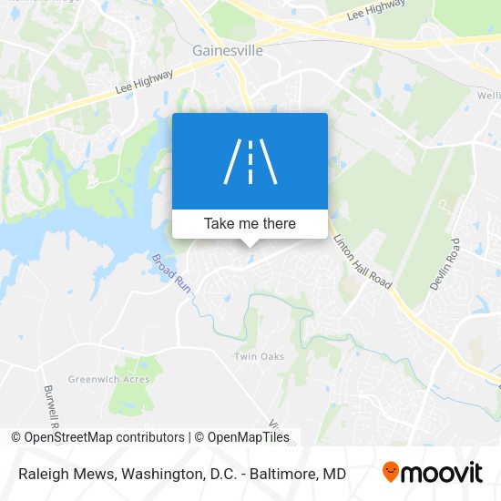 Mapa de Raleigh Mews