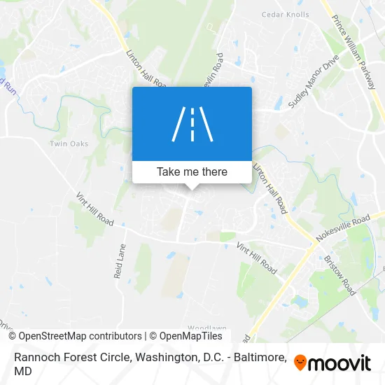 Rannoch Forest Circle map