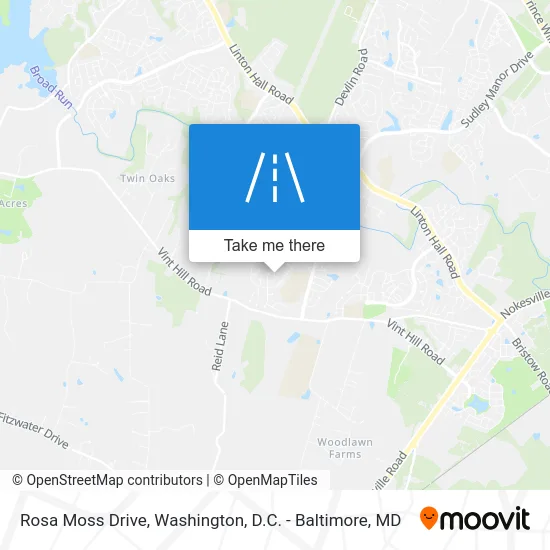 Rosa Moss Drive map