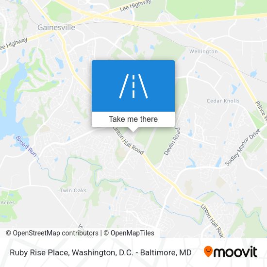 Ruby Rise Place map