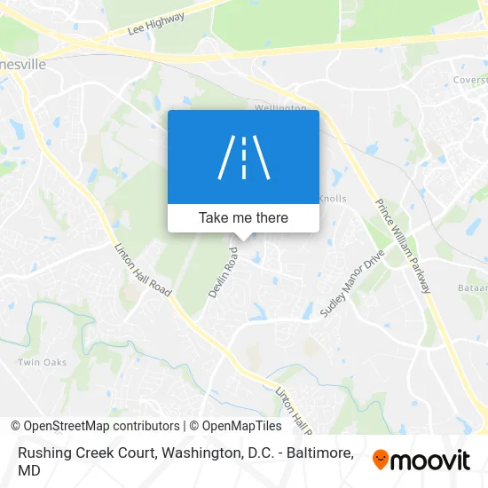 Rushing Creek Court map