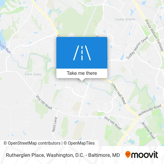 Rutherglen Place map