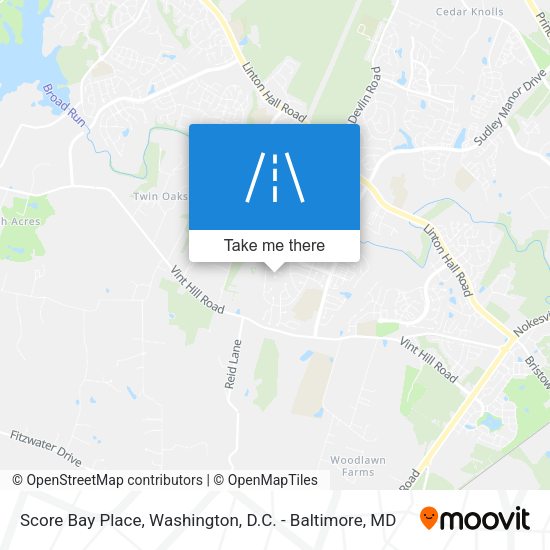 Mapa de Score Bay Place