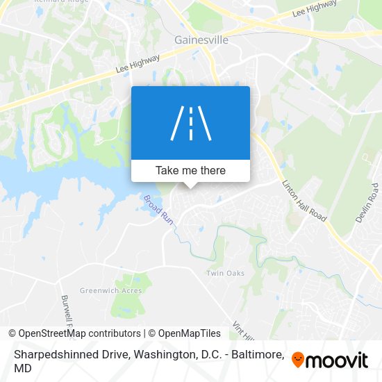 Sharpedshinned Drive map