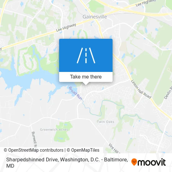 Sharpedshinned Drive map