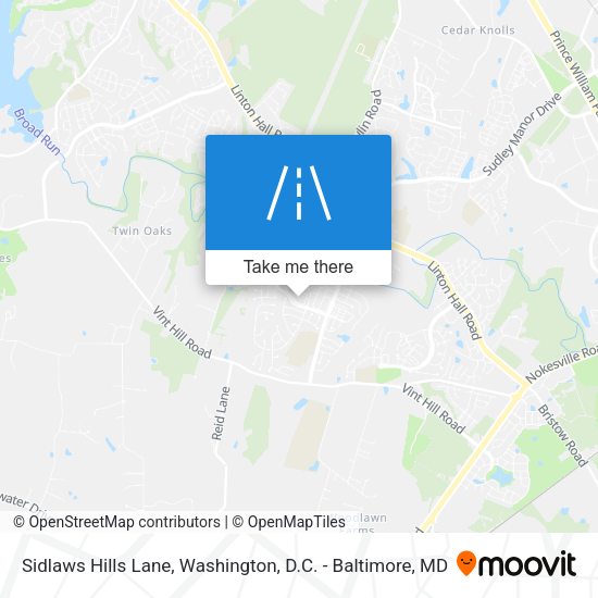Mapa de Sidlaws Hills Lane