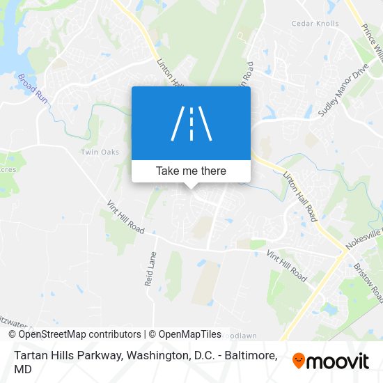 Mapa de Tartan Hills Parkway