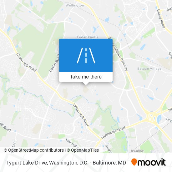 Tygart Lake Drive map