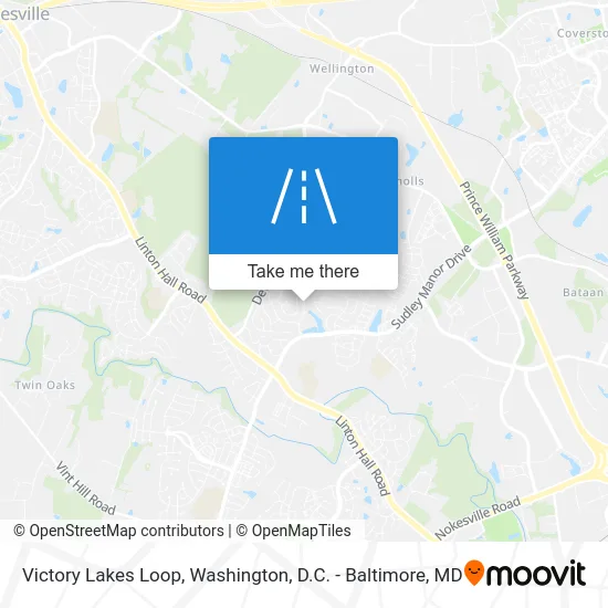 Victory Lakes Loop map