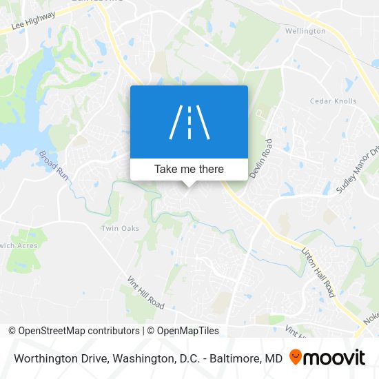 Worthington Drive map