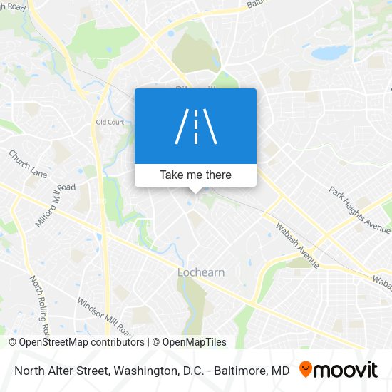 North Alter Street map