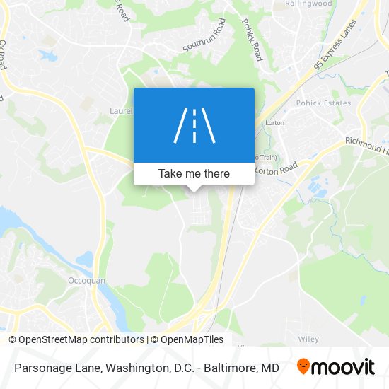 Parsonage Lane map