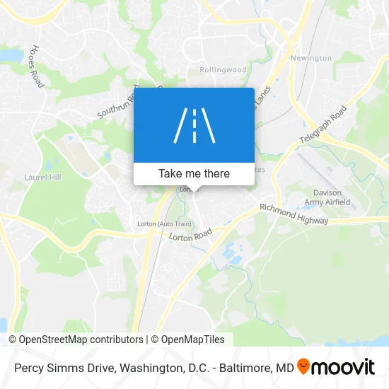 Percy Simms Drive map