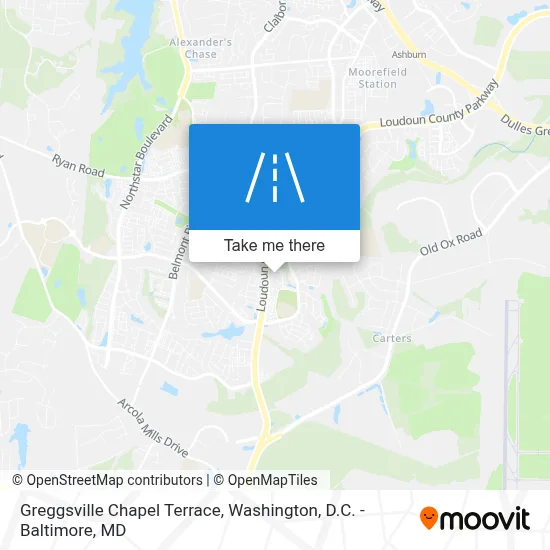 Greggsville Chapel Terrace map