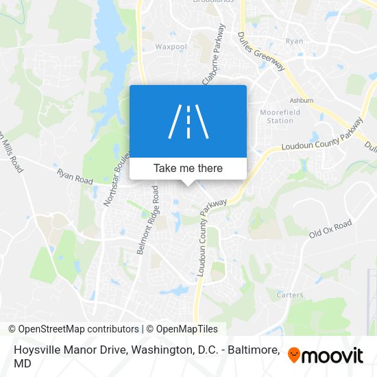 Hoysville Manor Drive map