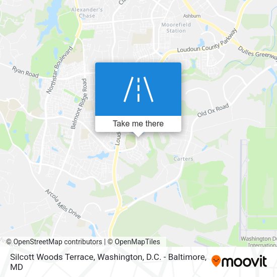 Silcott Woods Terrace map