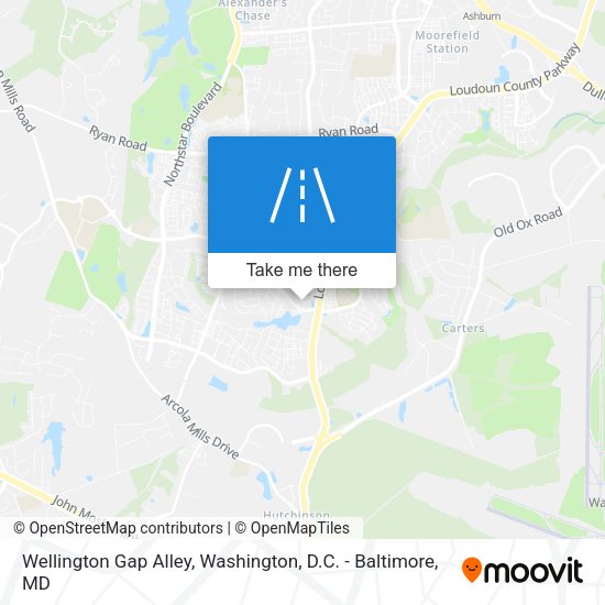 Mapa de Wellington Gap Alley
