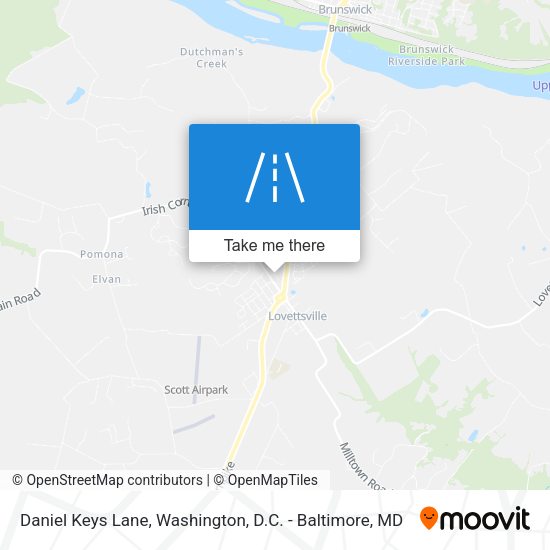 Mapa de Daniel Keys Lane