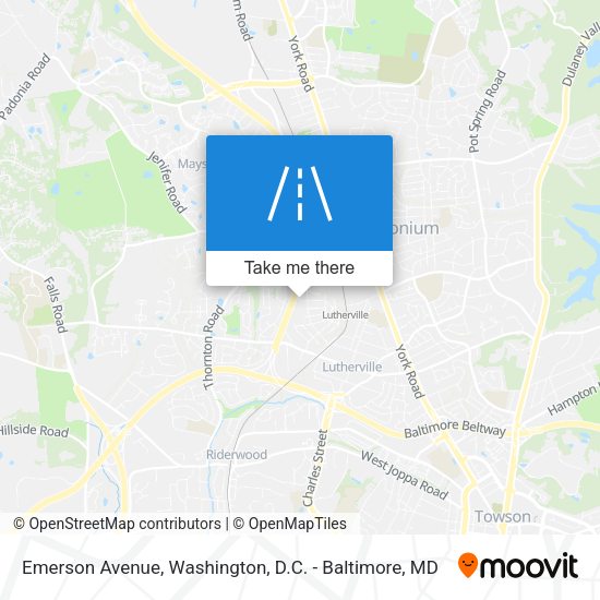 Emerson Avenue map