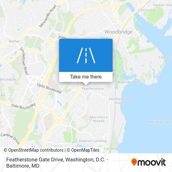 Featherstone Gate Drive map