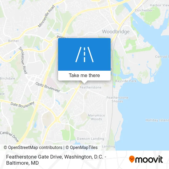 Featherstone Gate Drive map