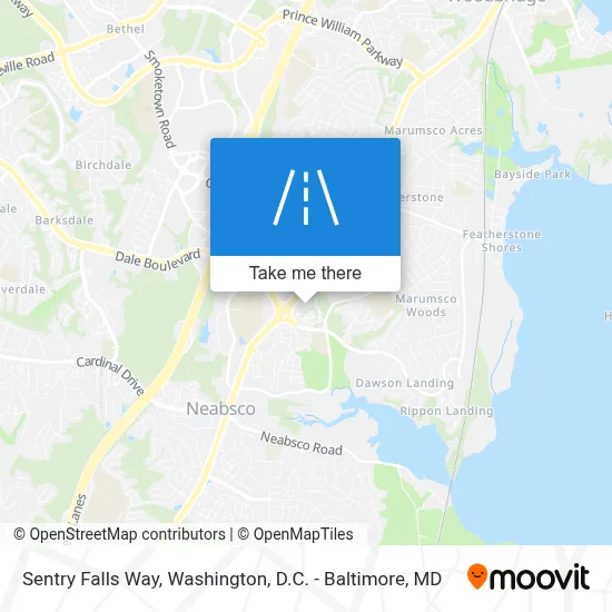 Sentry Falls Way map