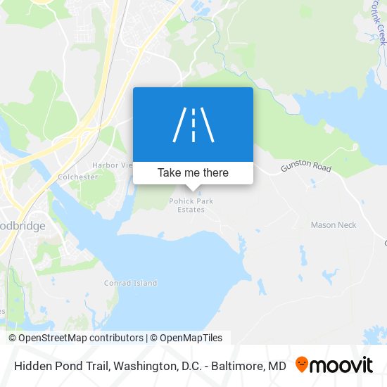 Hidden Pond Trail map