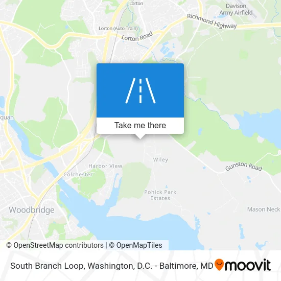 South Branch Loop map