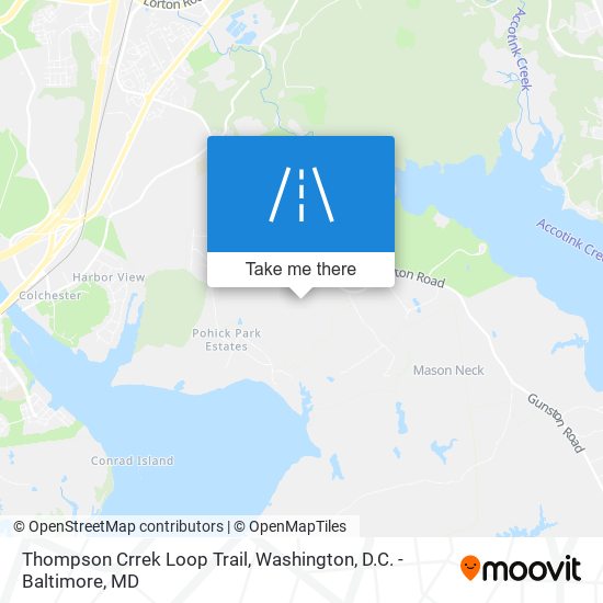Mapa de Thompson Crrek Loop Trail