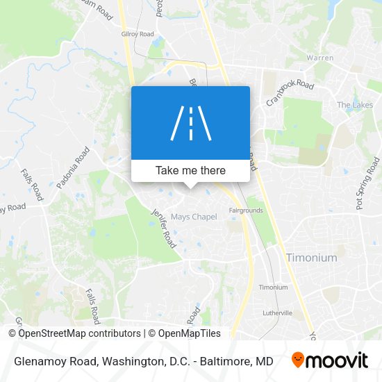 Glenamoy Road map