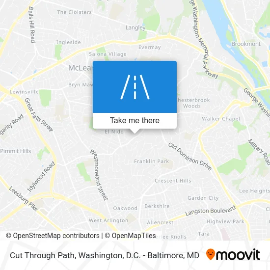 Cut Through Path map