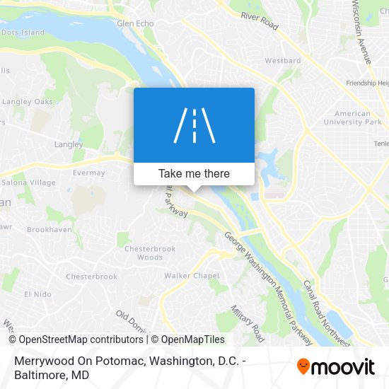 Mapa de Merrywood On Potomac