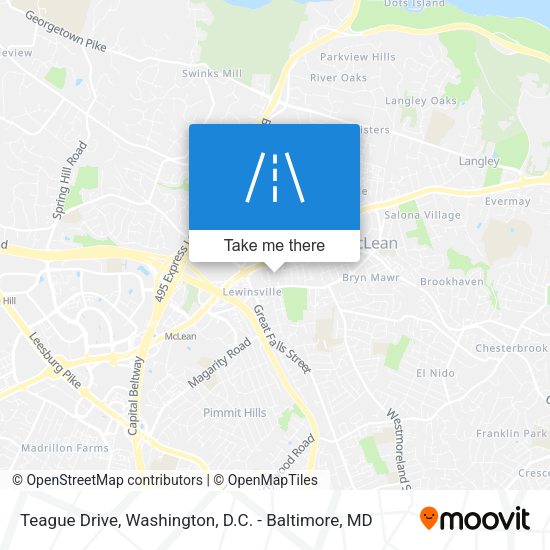 Teague Drive map