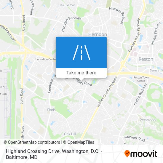 Highland Crossing Drive map