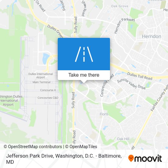 Jefferson Park Drive map