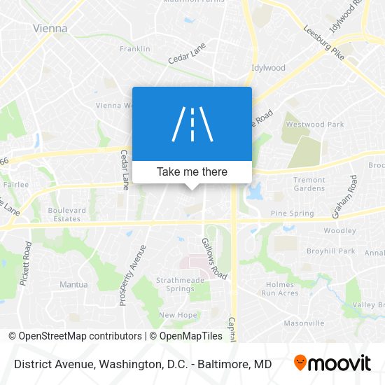 Mapa de District Avenue