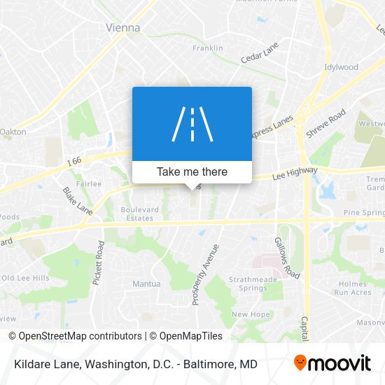 Kildare Lane map