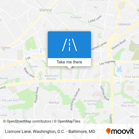 Lismore Lane map