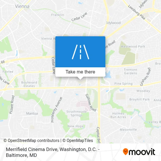 Merrifield Cinema Drive map
