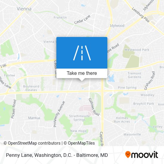Penny Lane map