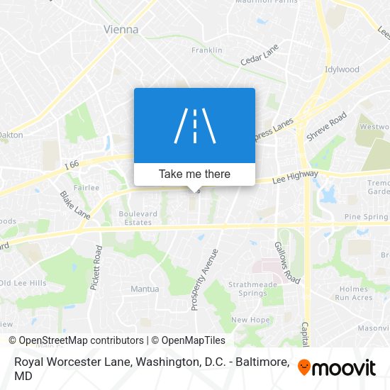 Royal Worcester Lane map