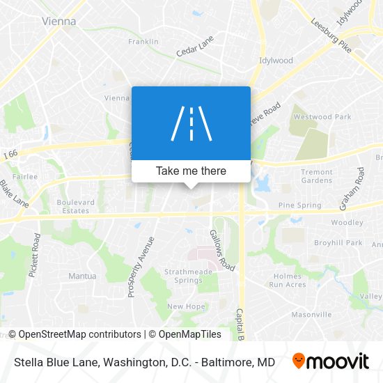 Stella Blue Lane map