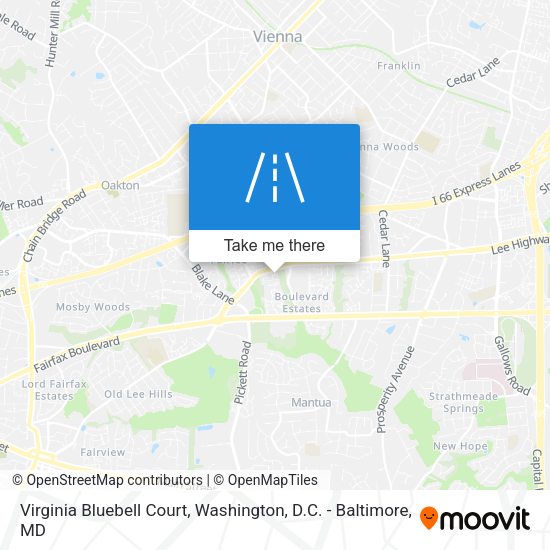 Virginia Bluebell Court map